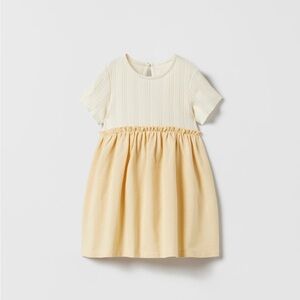 •Zara• Combination pointelle dress
